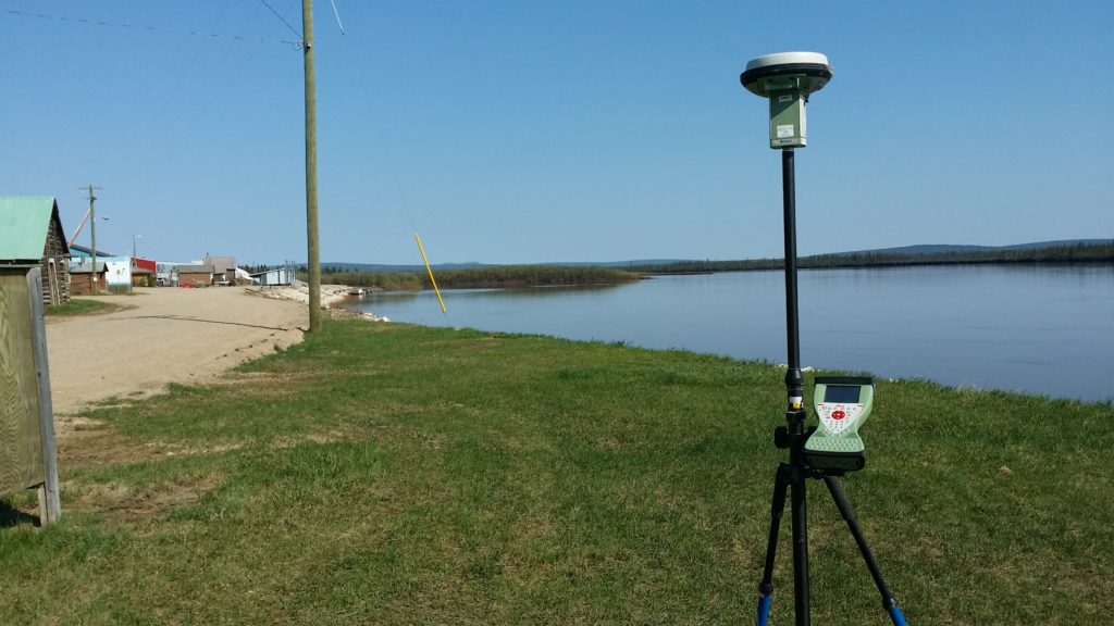 GPS GNSS receiver in Old Crow Gwich'in community in Yukon